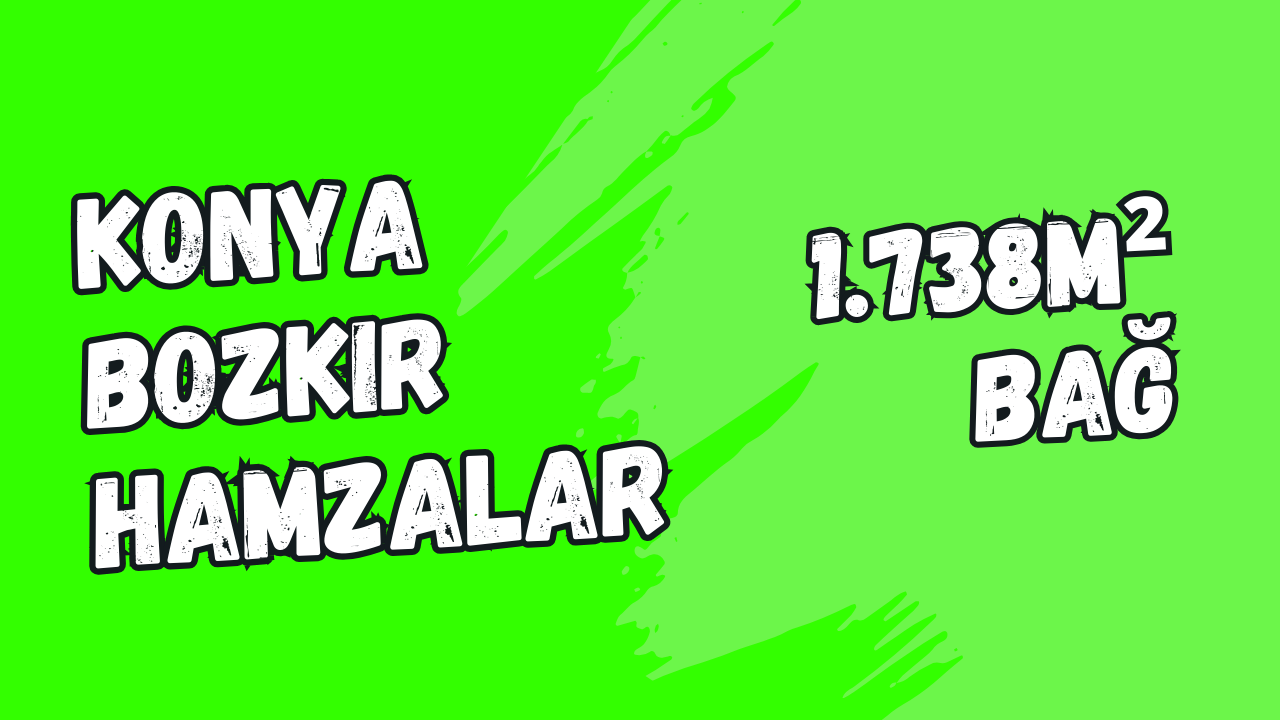 KONYA BOZKIR HAMZALAR KÖYÜNDE 1.738M² BAĞIMIZ SATILIKTIR. - KONYA BOZKIR fotoğraf 8